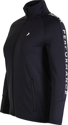 PEAK PERFORMANCE Functionele fleece jas 'Rider' in Zwart