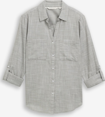 Chemisier TOM TAILOR en gris : devant