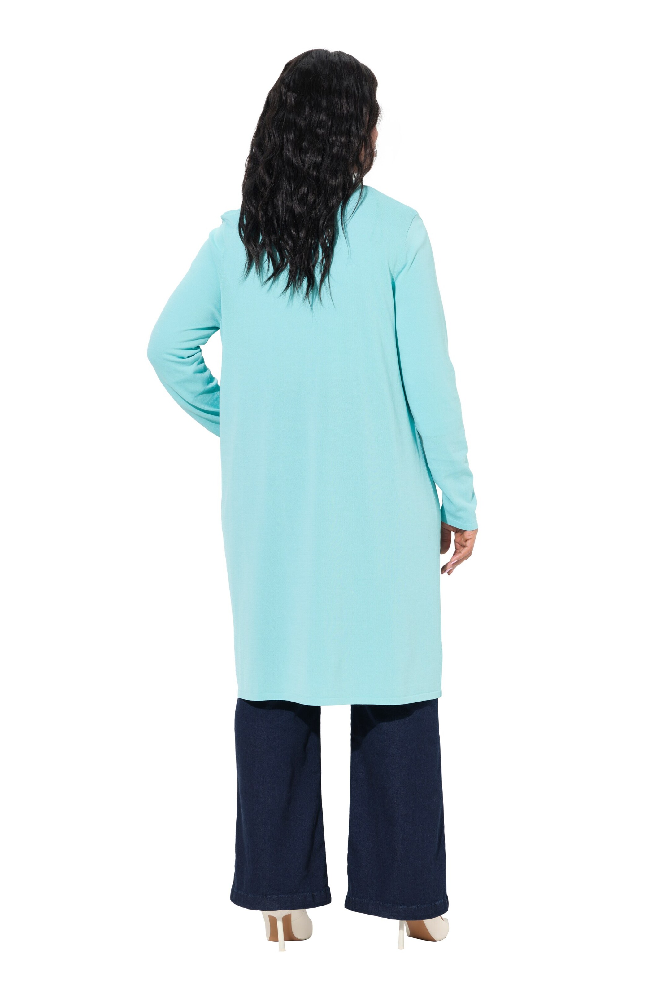 Ulla Popken Gebreid vest in Blauw