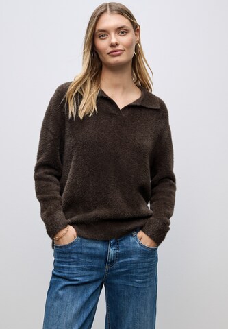 STREET ONE Sweater in Brown: front