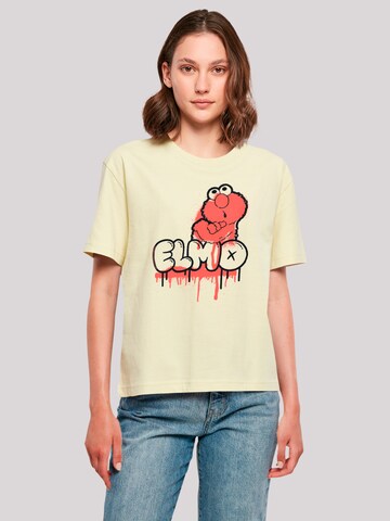 T-shirt 'Sesamstraße' F4NT4STIC en jaune : devant