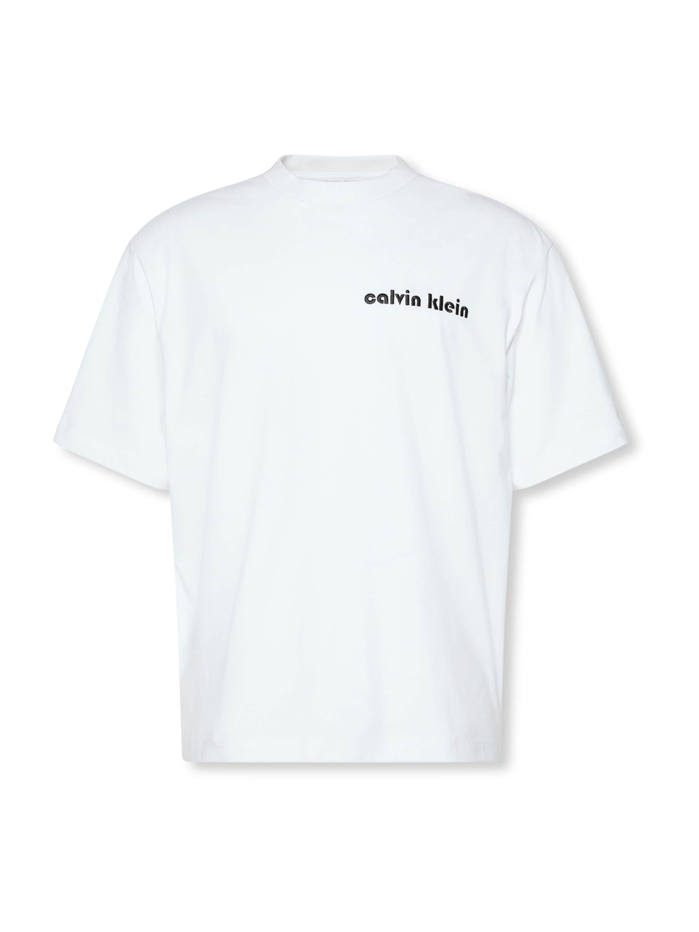 Tricou de la Calvin Klein Jeans pe alb: față