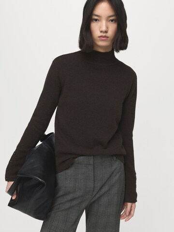 MANGO Wide Leg Bukser med fals 'Oxford' i grå