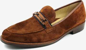 ARA Moccasins in Brown: front