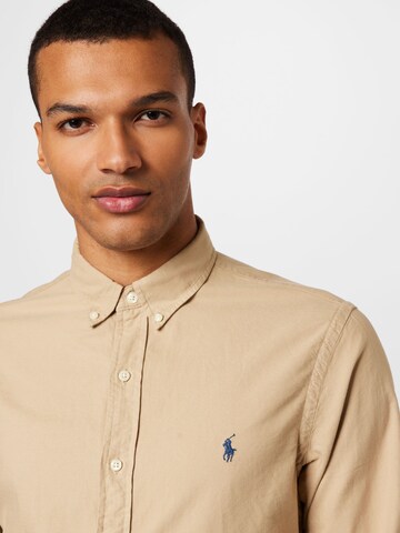 Polo Ralph Lauren Slim Fit Hemd in Beige