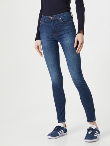 Skinny Jeans 'Illusion Force' di 7 for all mankind in blu: frontale