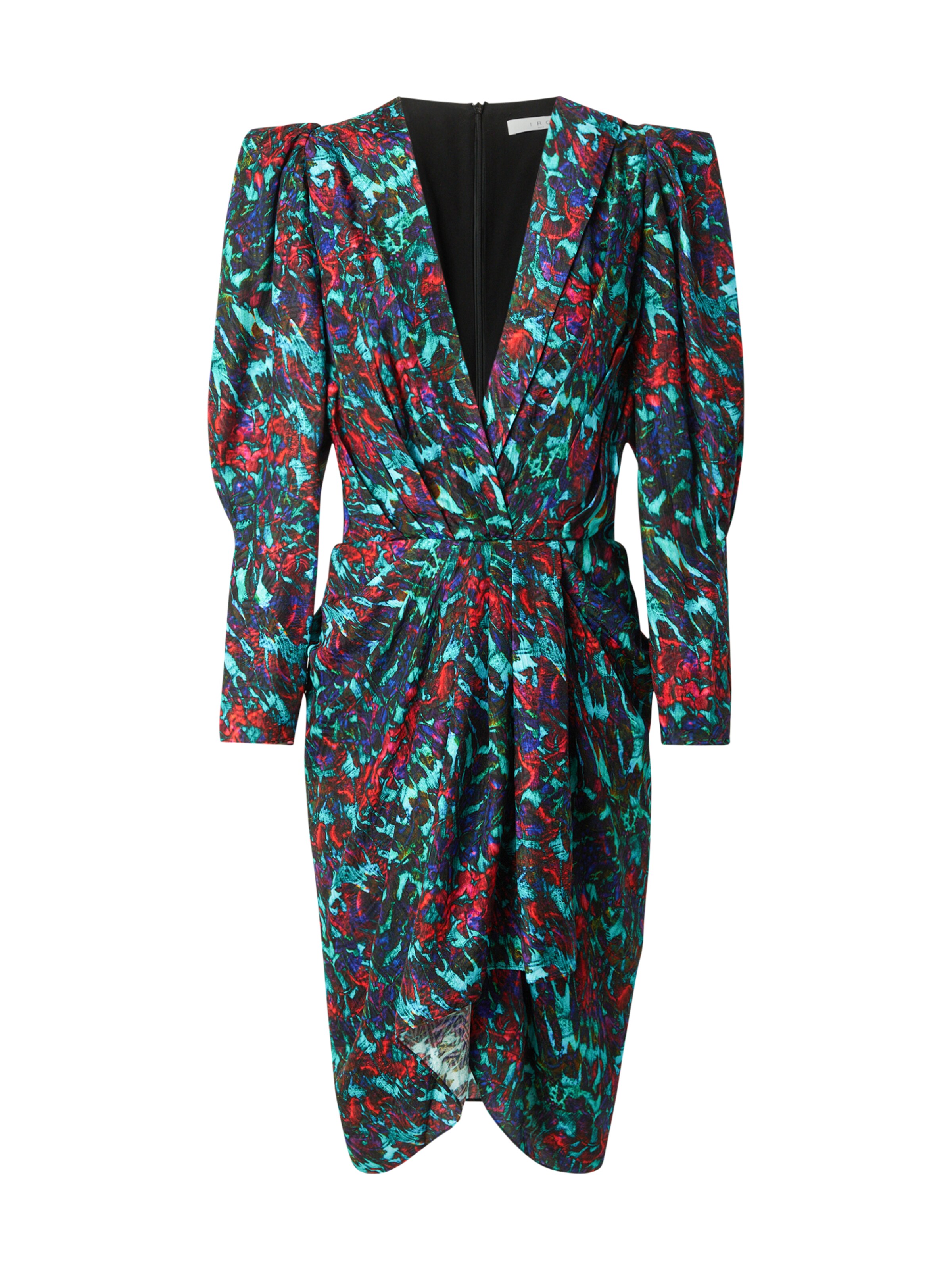 IRO Klänning i turkos / mörkgrön / mörklila / karminröd, Produktvy