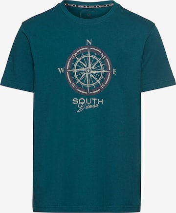 DELMAO T-Shirt 'Delmao' in Grün: Vorderseite