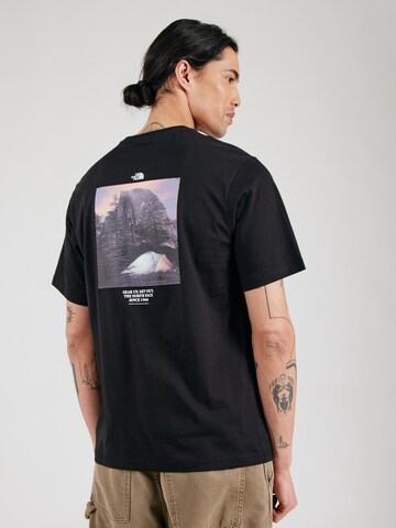T-Shirt 'CAMPING' THE NORTH FACE en noir : devant