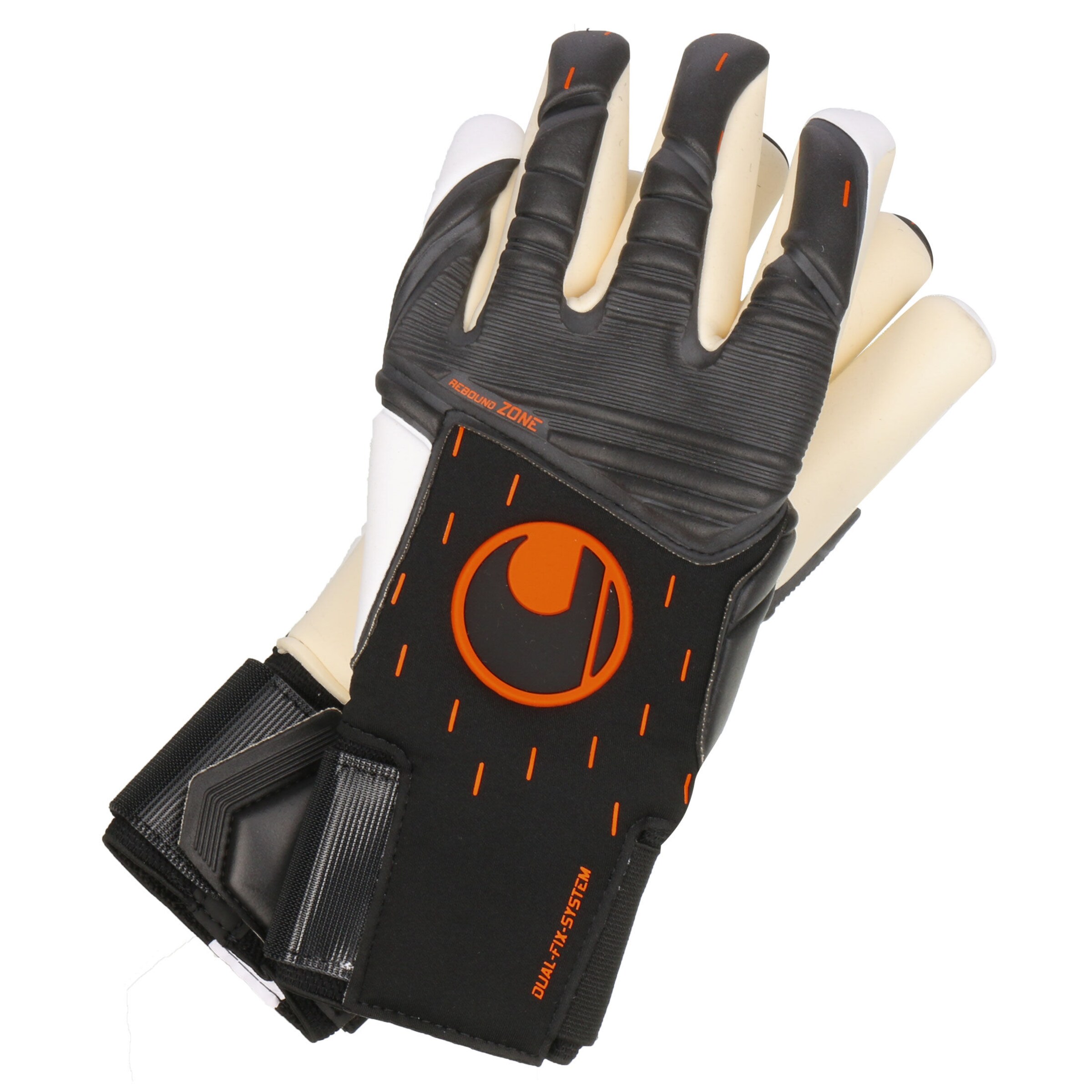 UHLSPORT Athletic Gloves in Black