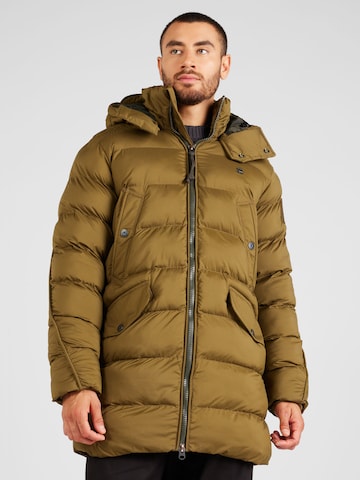 Parka de iarnă de la G-Star RAW pe verde: față