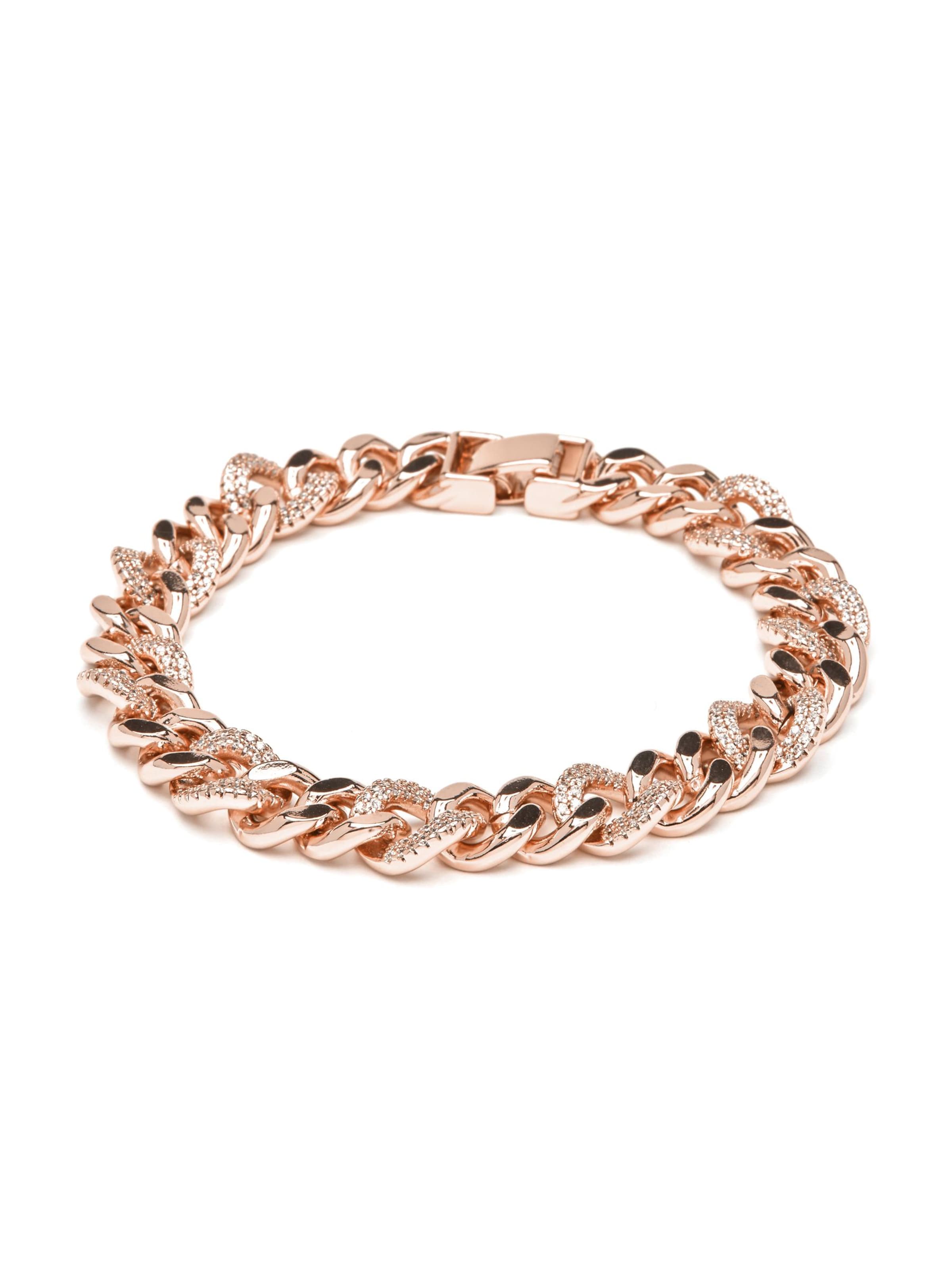 Luxenter Armbånd 'Sarva' i 19 cm i rosa guld, Produktvisning