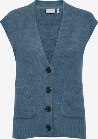 Fransa Gebreid vest 'FRCEDARKI' in Blauw: voorkant