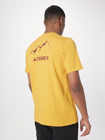 T-Shirt fonctionnel 'Graphic Mtn 2.0' ADIDAS TERREX en jaune