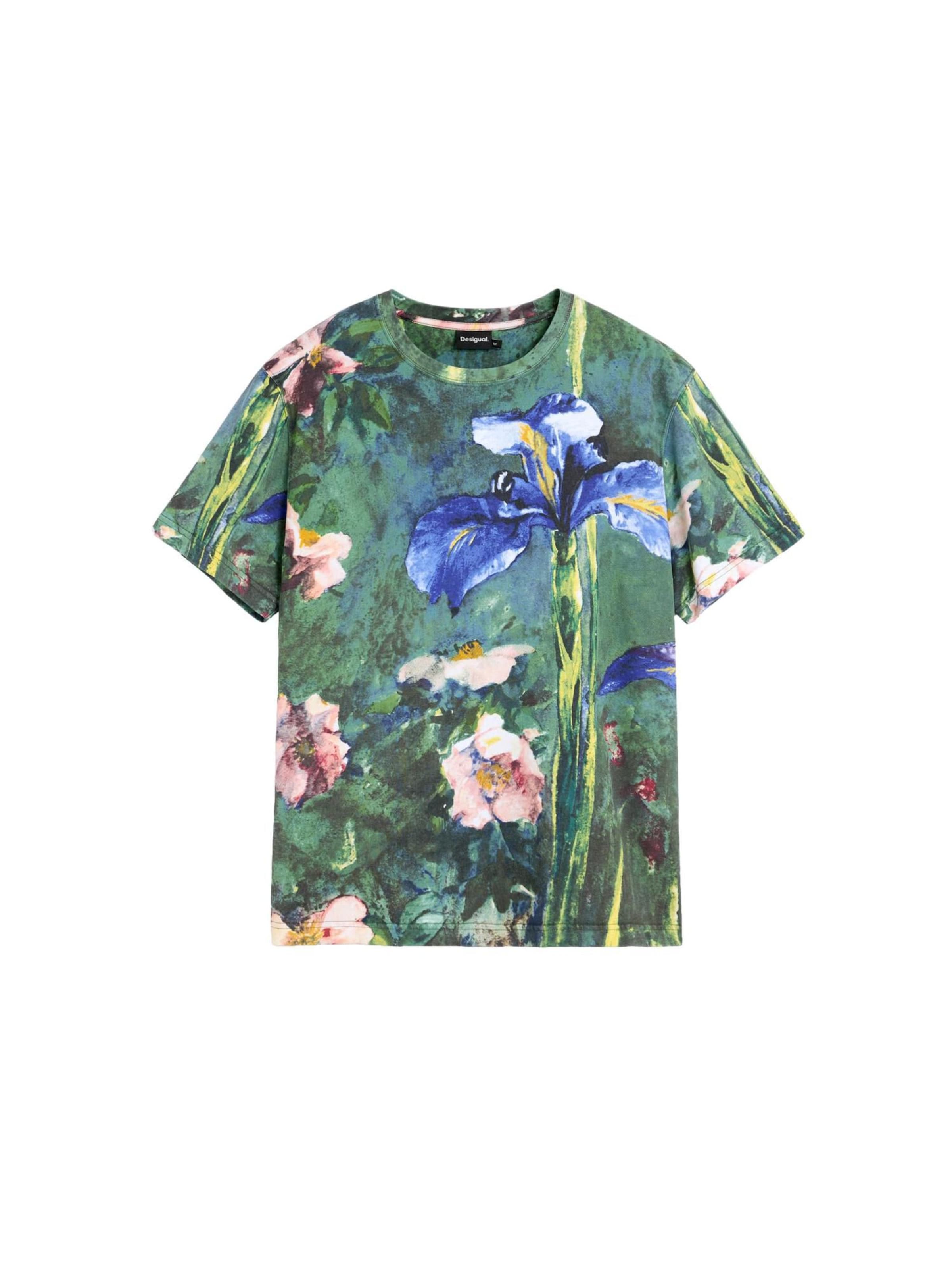 Desigual - Camiseta en verde: frente