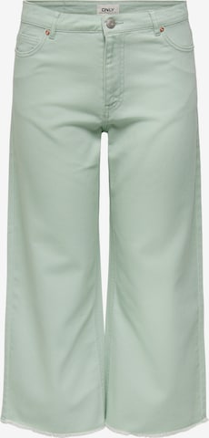 ONLY Zvonové kalhoty Džíny – zelená: přední strana