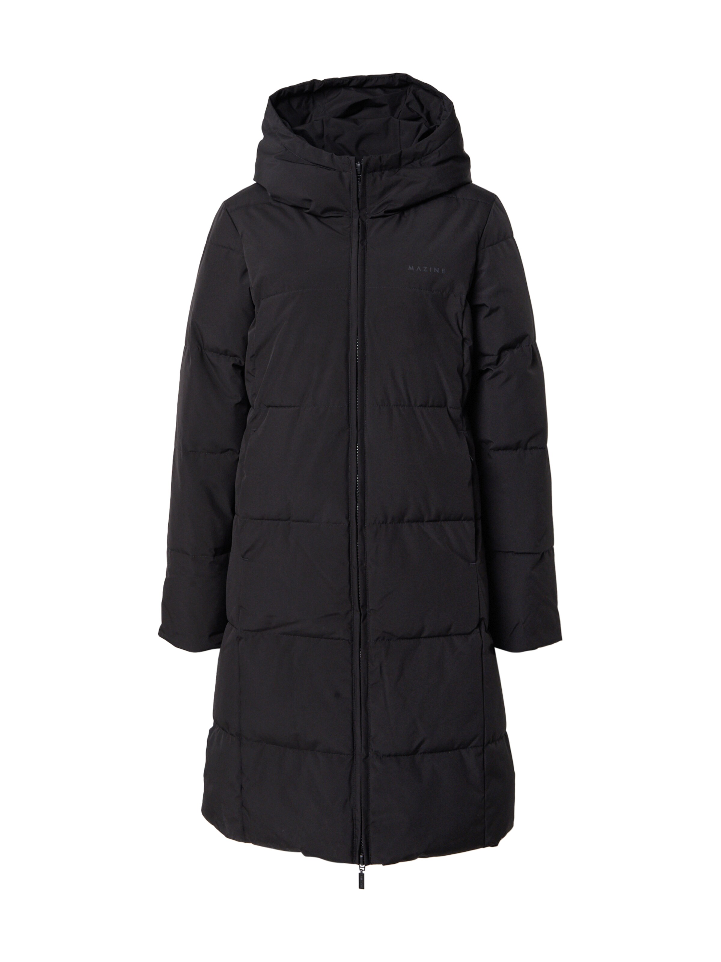 mazine Zimní kabát – černá: přední strana