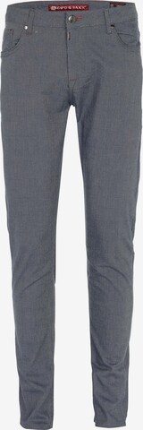 CIPO & BAXX Regular Broek 'Horizon' in Blauw: voorkant