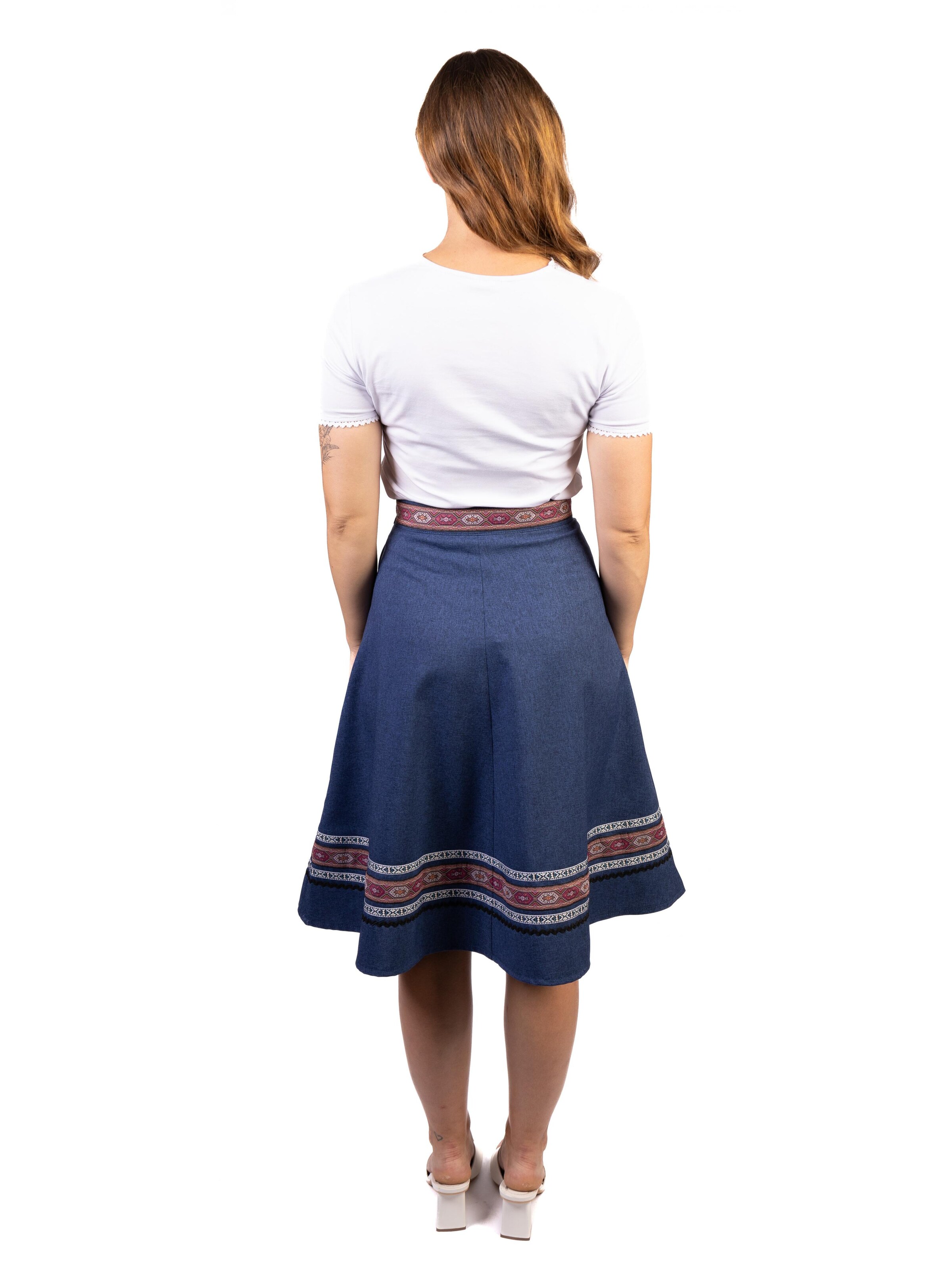 Trachtl Trachtenrock 'Anna Marie Petrolblau'‌‌‌‌‌‌‌ in Blau