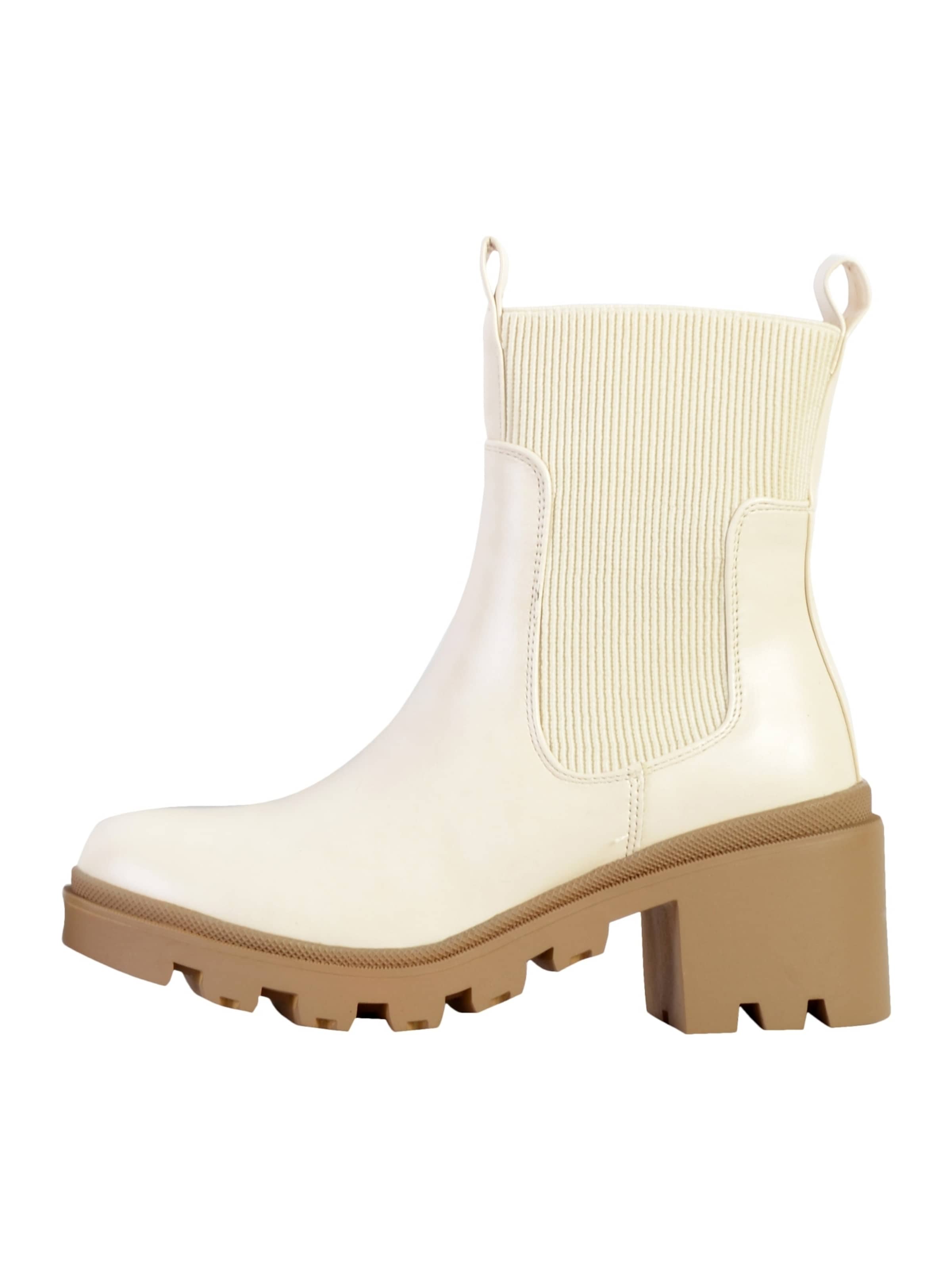 The Divine Factory Ankle Boots‌‌‌‌‌‌‌ in Beige: Vorderseite