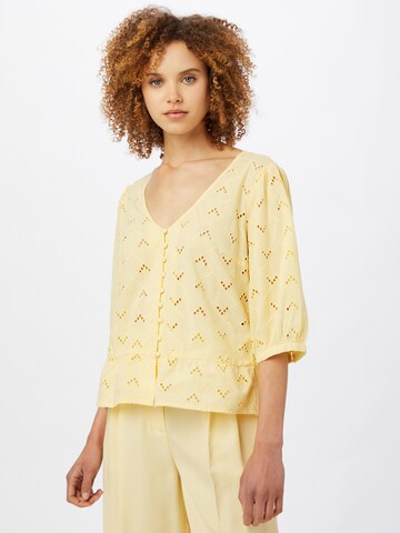 Camicia da donna 'Silje' di VILA in giallo: frontale
