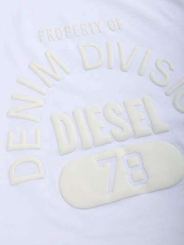 DIESEL Koszulka 'T-JUST-E17-OUT' w kolorze biały