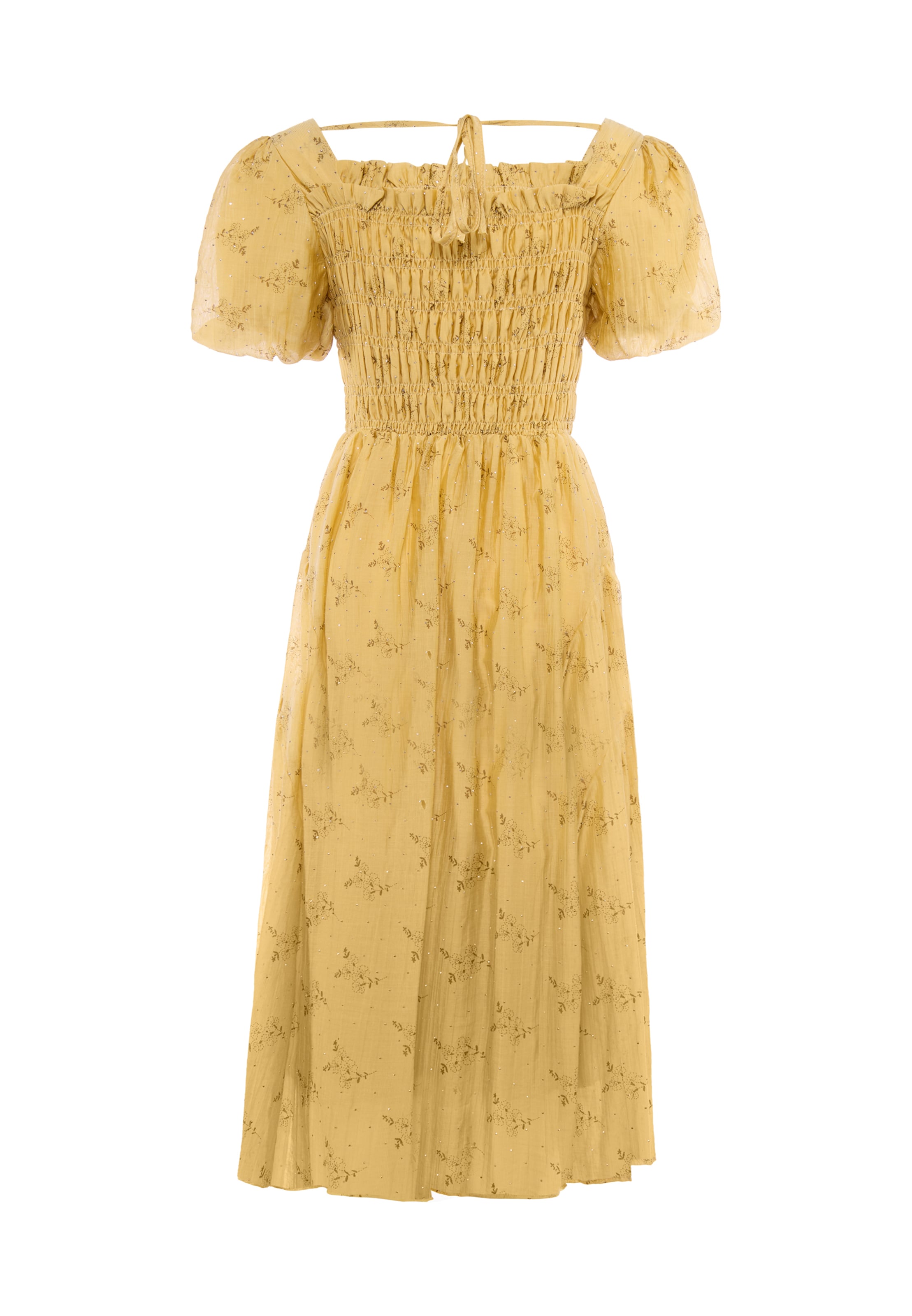 Robe usha BLACK LABEL en jaune