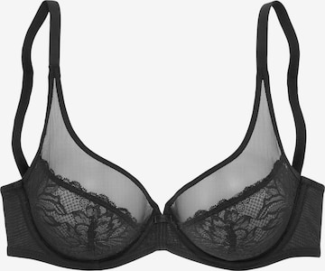 NUANCE T-shirt Bra in Black: front