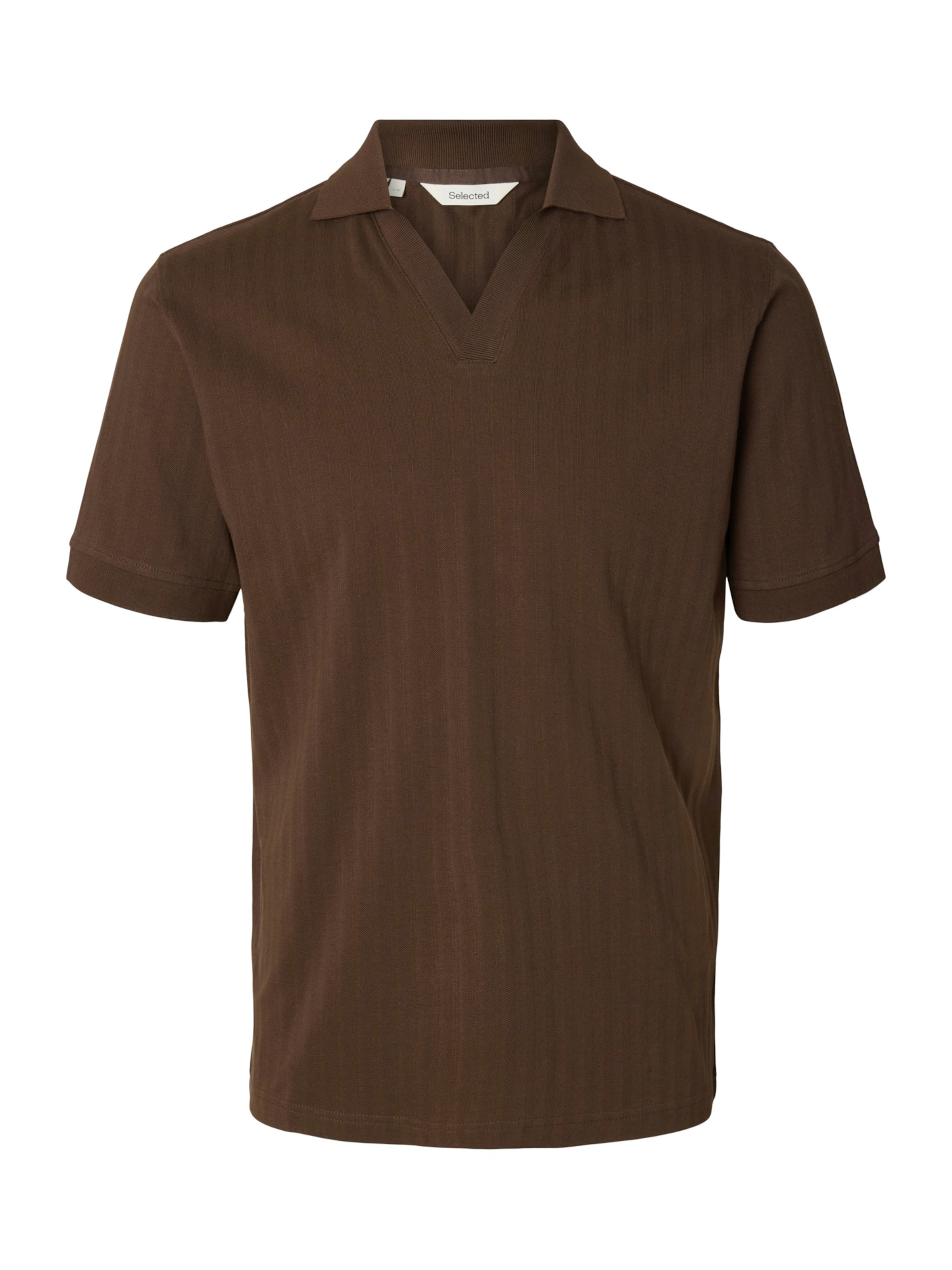 Tricou 'SLHMILAN' de la SELECTED pe maro: față