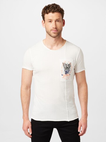 Key Largo T-Shirt 'GOD OF SPEED' in Weiß: predná strana