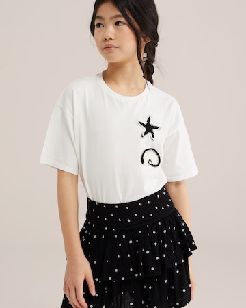 WE Fashion - Camiseta en blanco: frente