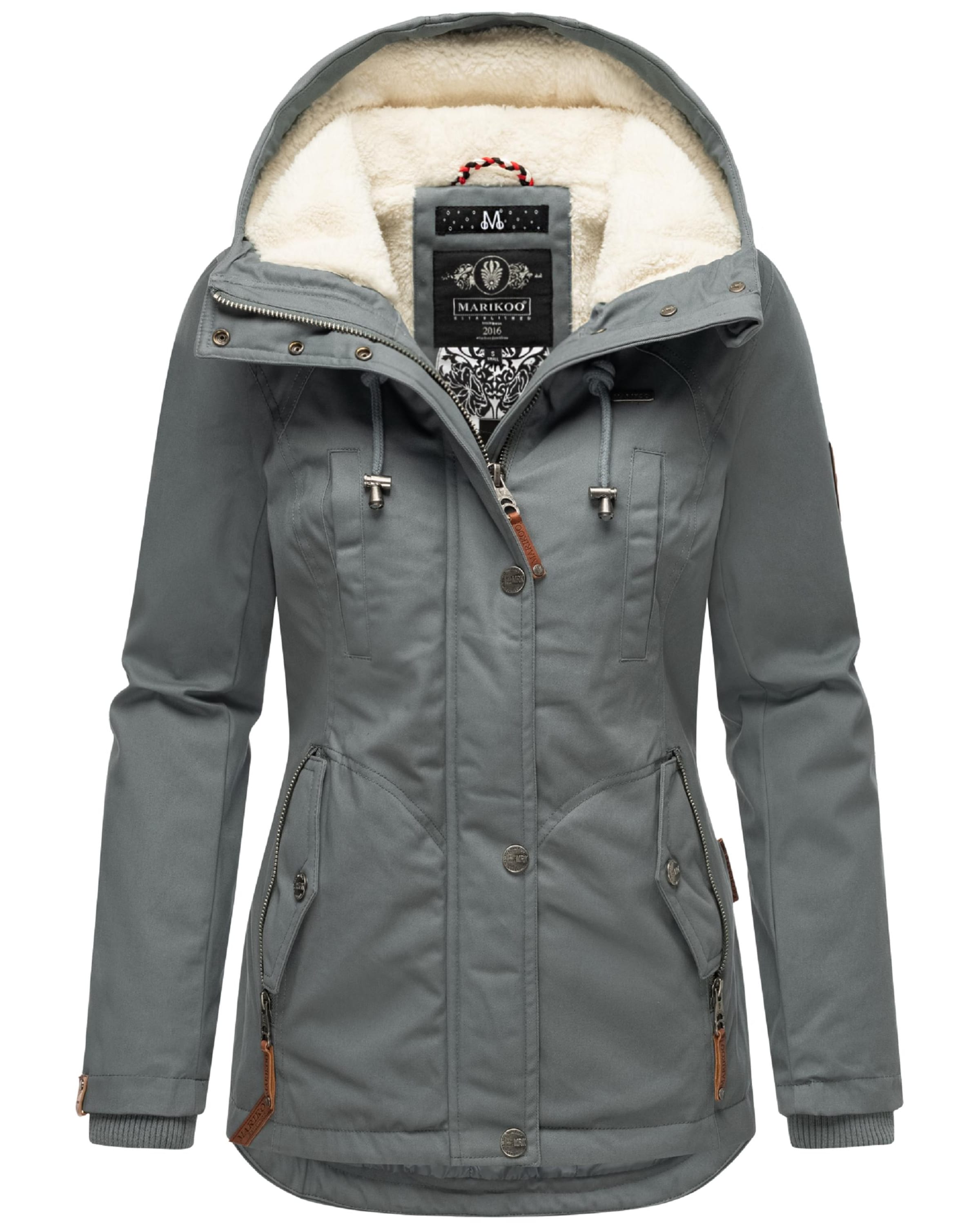 MARIKOO Зимна парка 'Bikoo' в синьо: отпред