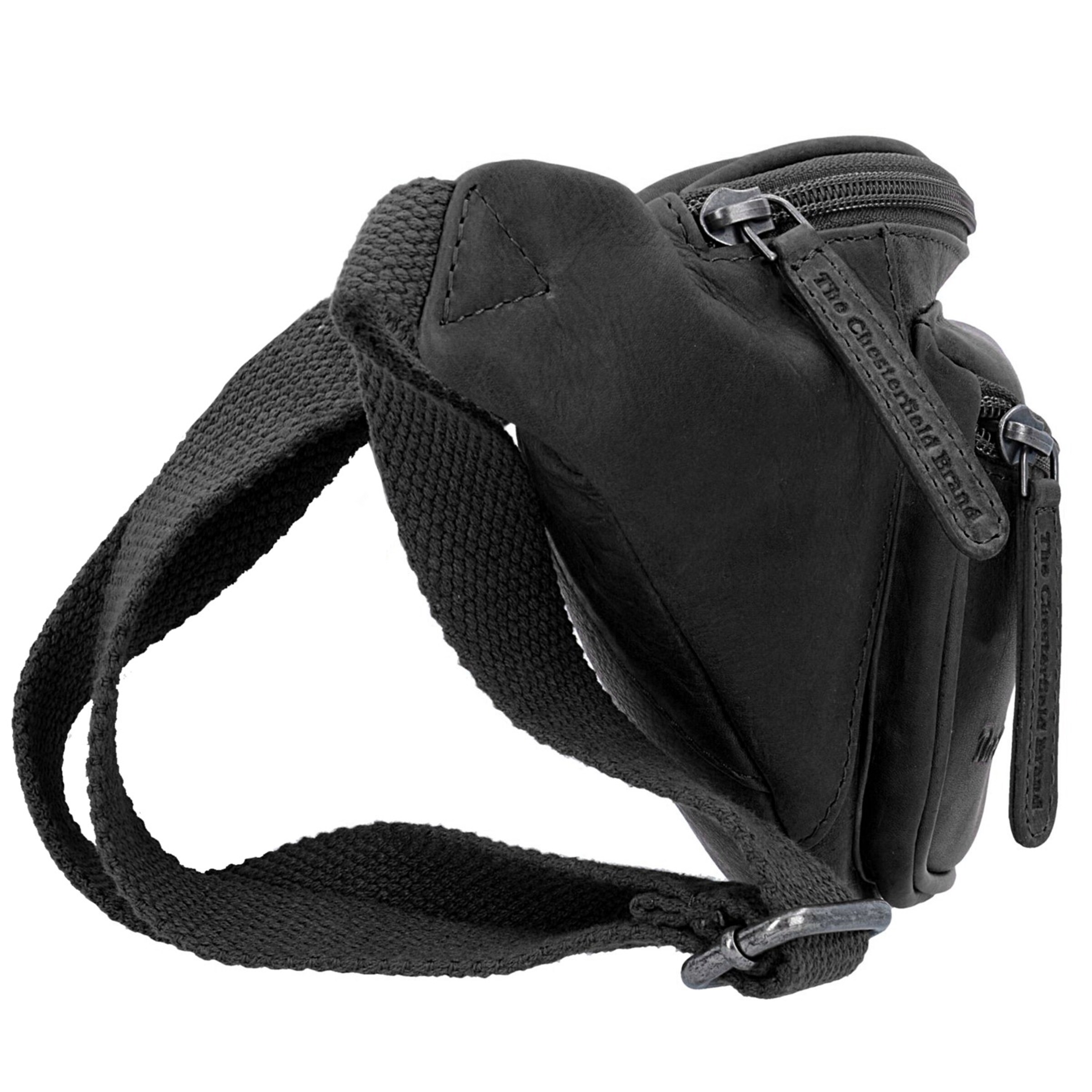 The Chesterfield Brand Fanny Pack 'Wax Pull Up Jack' in Black