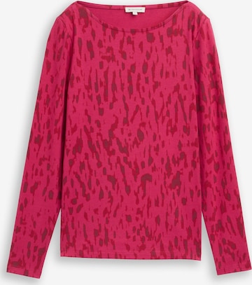 TOM TAILOR Shirt in Rood: voorkant