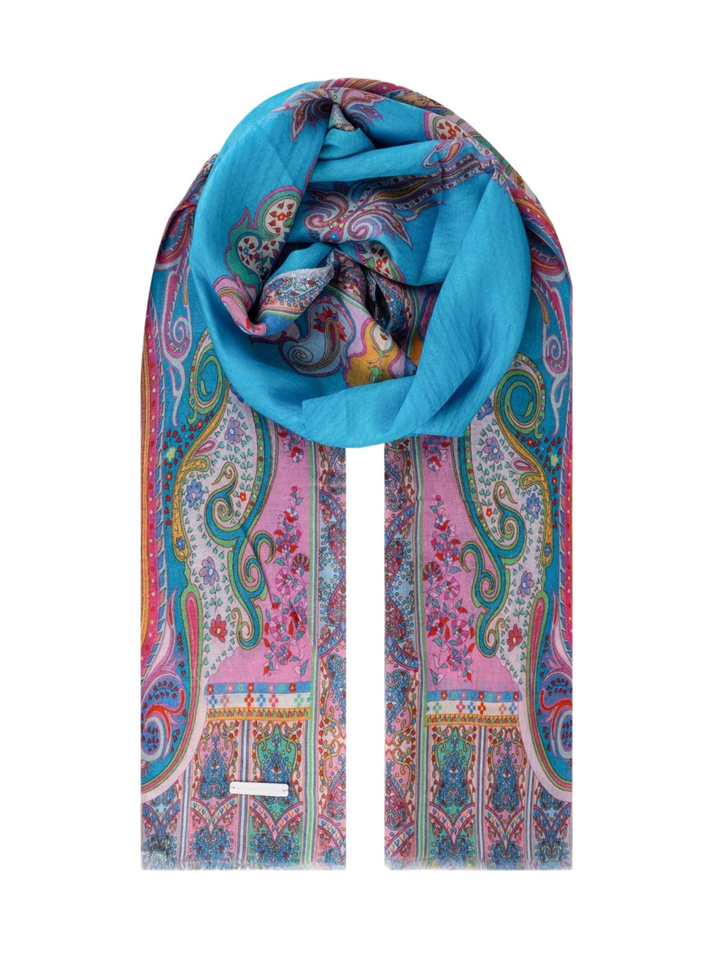 Écharpe SILK & CASHMERE en bleu