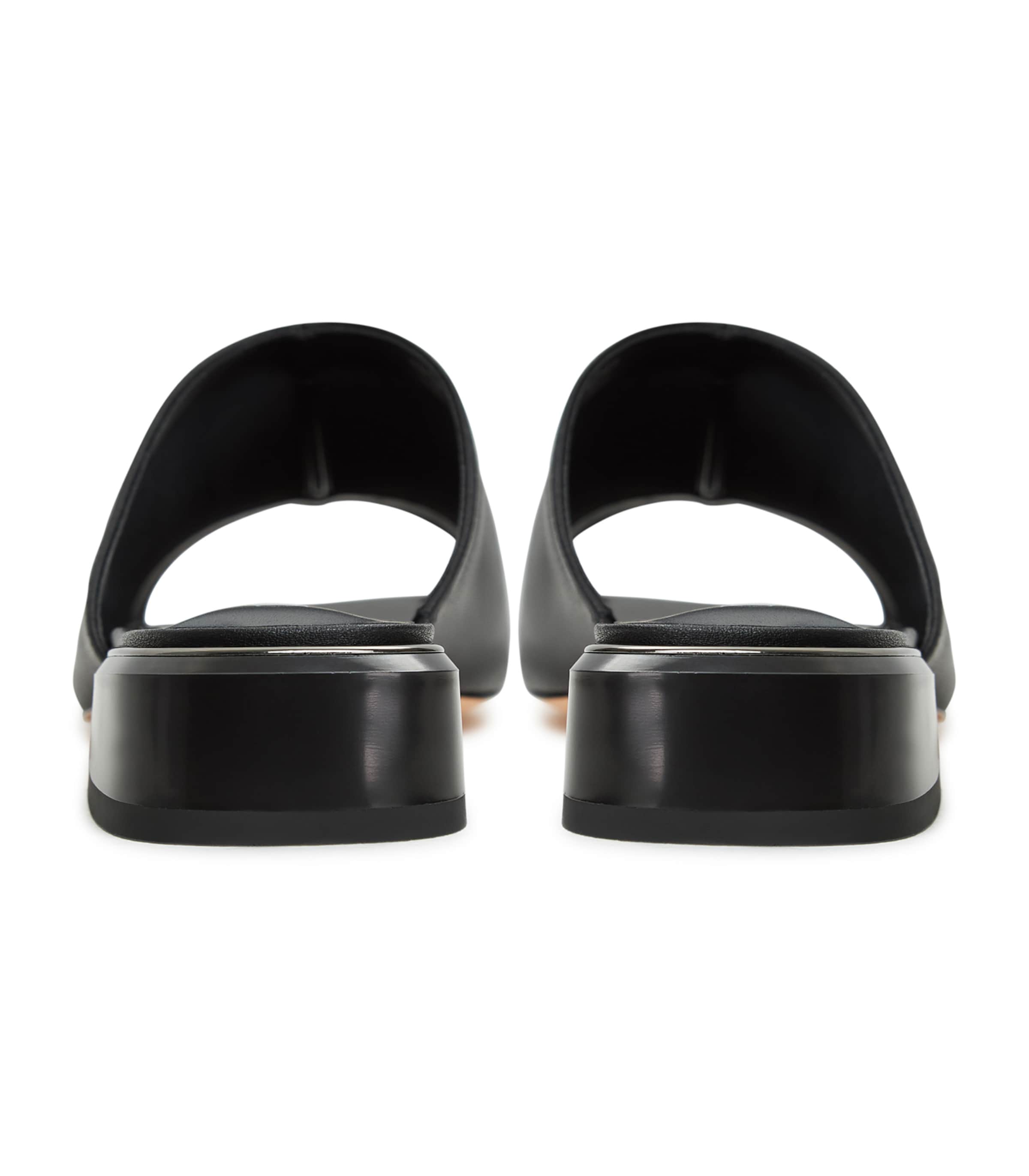 CESARE GASPARI Pantolette in Schwarz