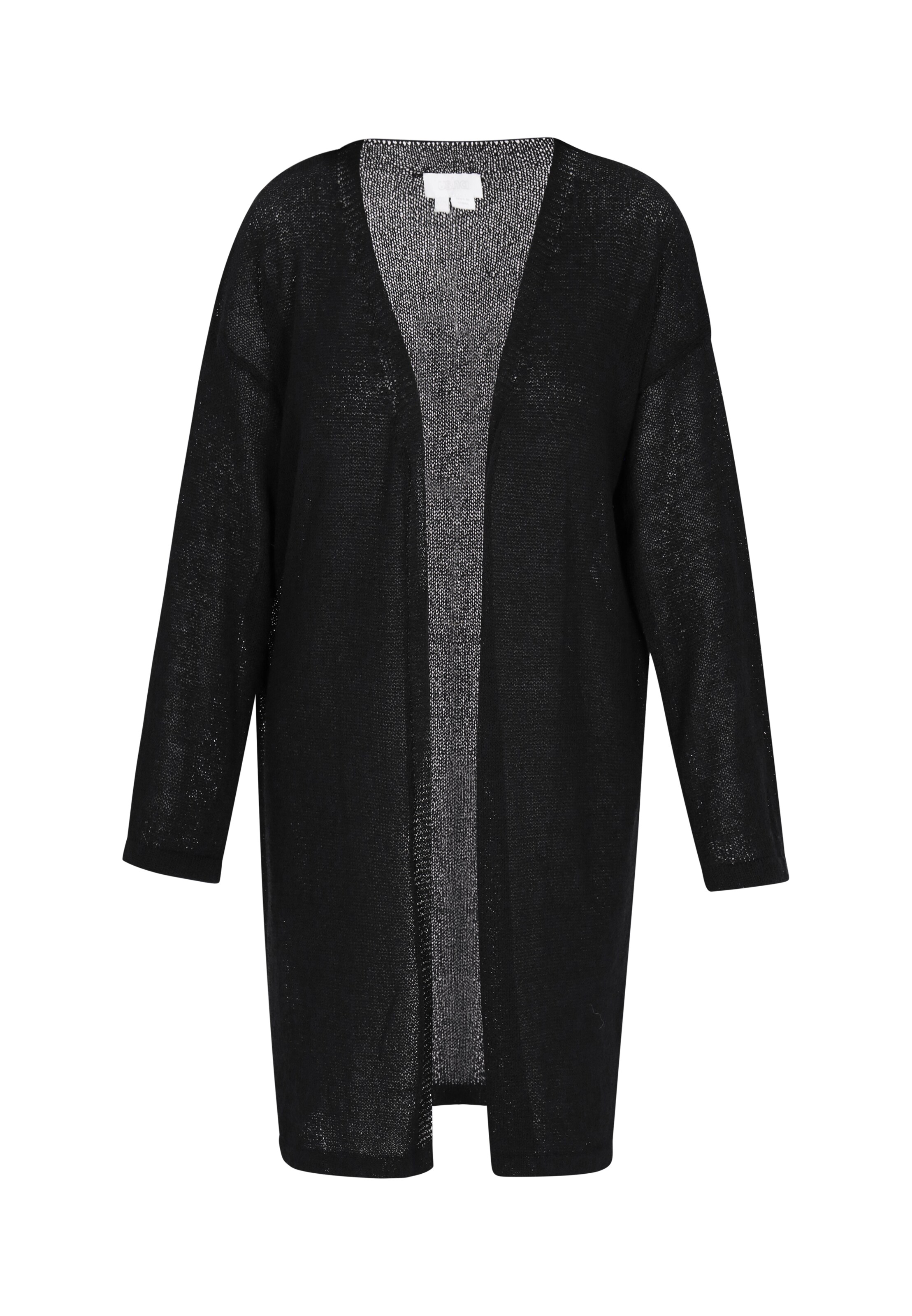 usha WHITE LABEL Gebreid vest in Zwart: voorkant