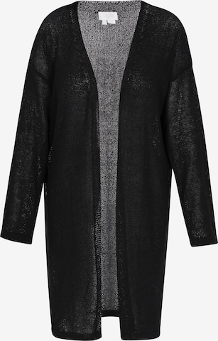 usha WHITE LABEL Knit cardigan in Black: front