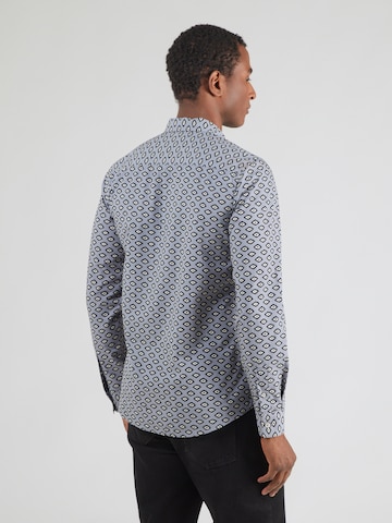SCOTCH & SODA Slim fit Overhemd in Blauw
