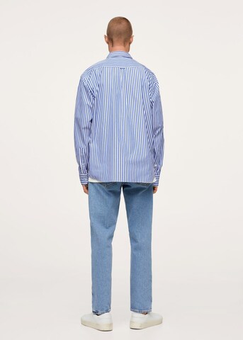 MANGO MAN Regular Fit Hemd 'Nantes' in Blau