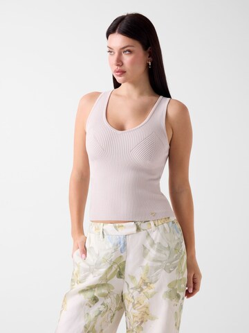 GUESS Stricktop in Weiß: Vorderseite