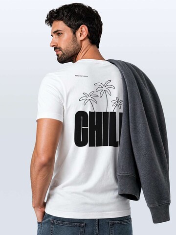 Neverless Shirt 'chill' in White