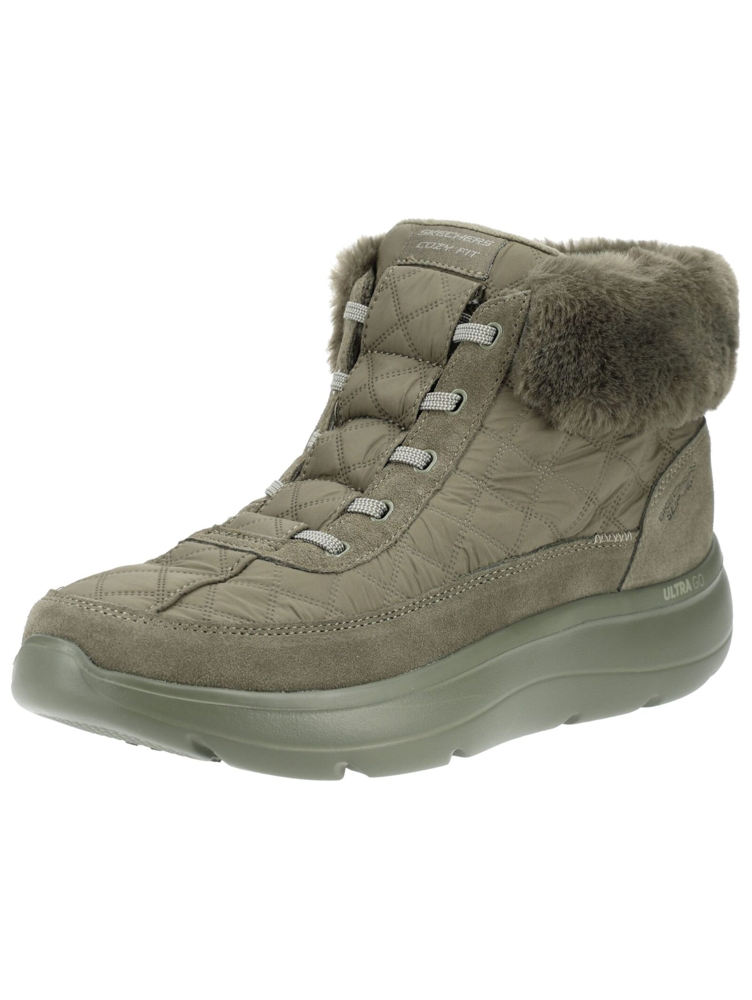Bottines à lacets SKECHERS en vert : devant