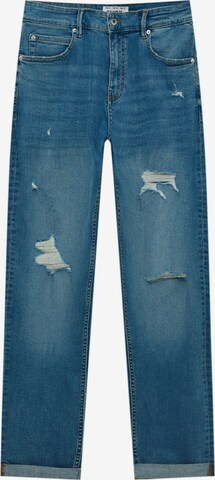 Pull&Bear Skinny Jeans i blå: framsida