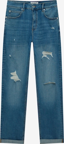 Pull&Bear Skinny Jeans in Blauw: voorkant