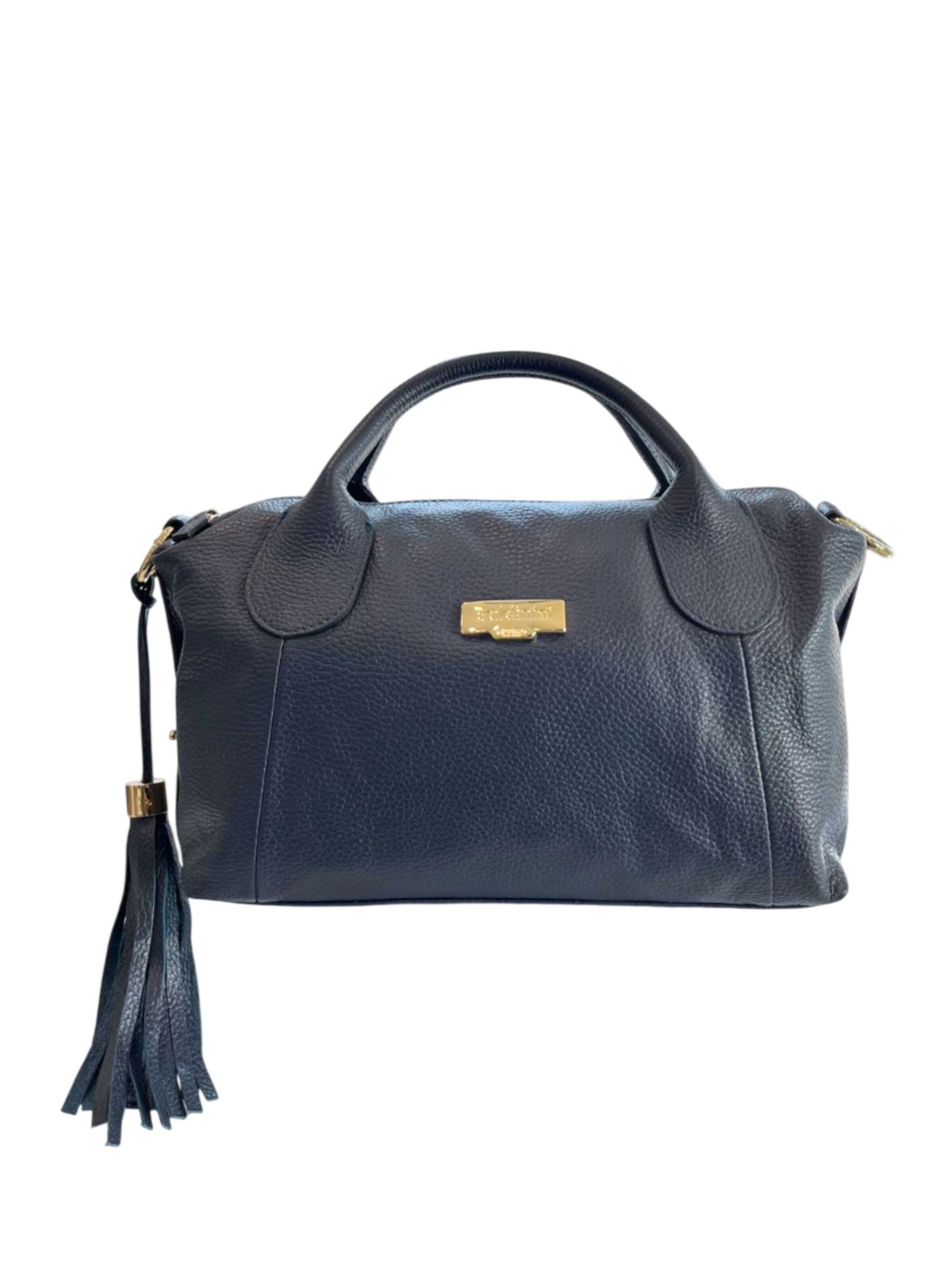 Borsa a mano 'Borsa a Mano Donna Pelle Vacchetta 100% - Modello Lucca Baldinini' di Baldinini Trend in blu: frontale