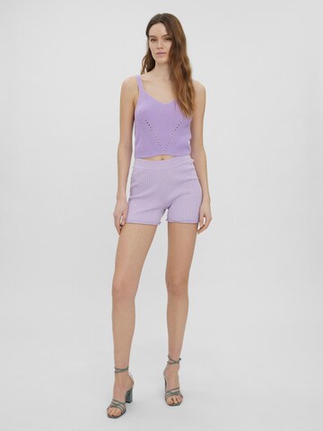 VERO MODA - Top de malha 'Henja' em roxo