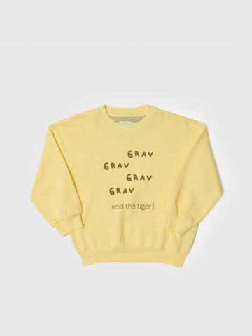 Maru + Bo Sweatshirt 'SWEATSHIRT GRAV GRAV SLOGAN' in Yellow: front