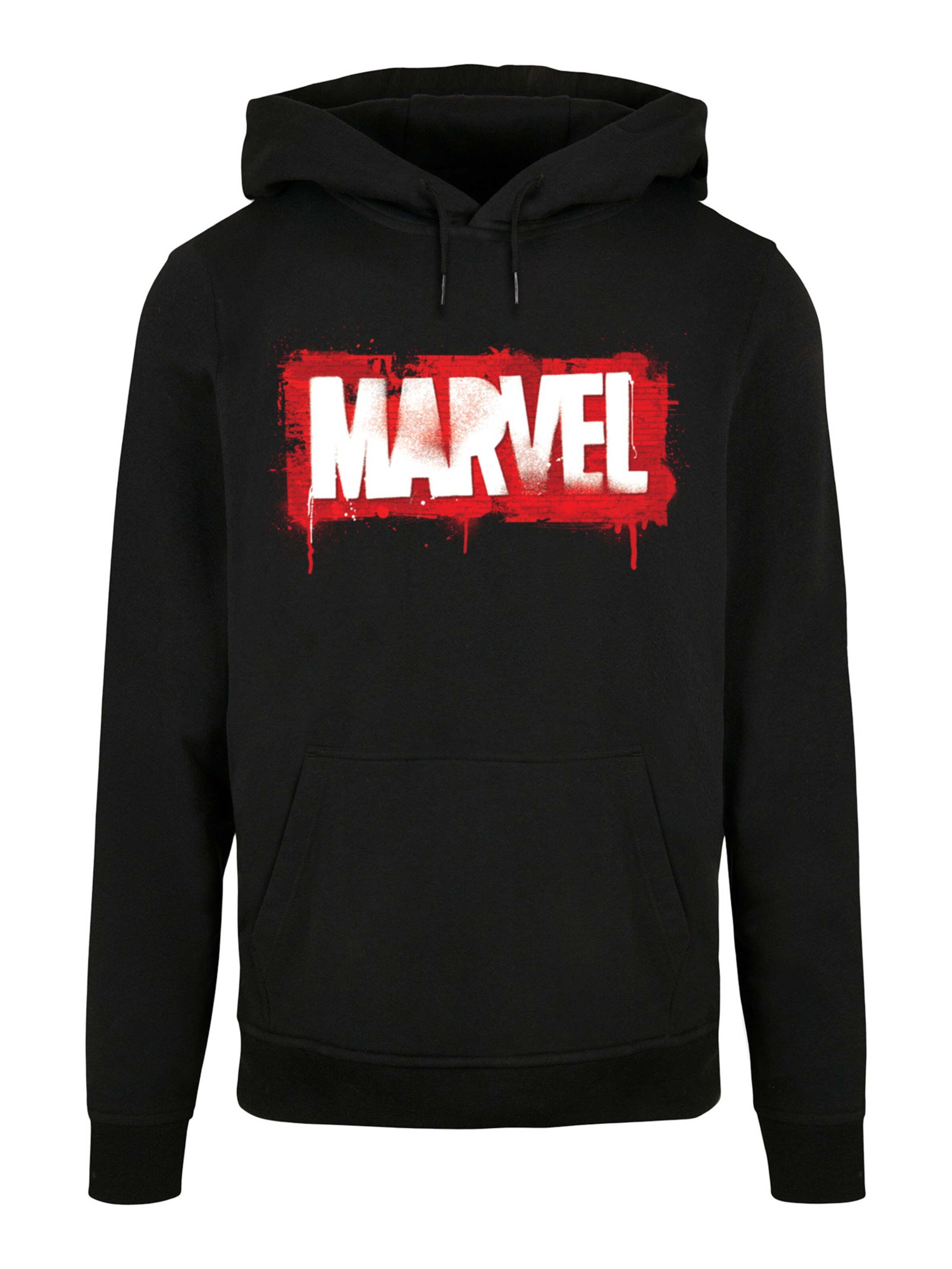 Sweat-shirt 'Marvel' F4NT4STIC en noir : devant
