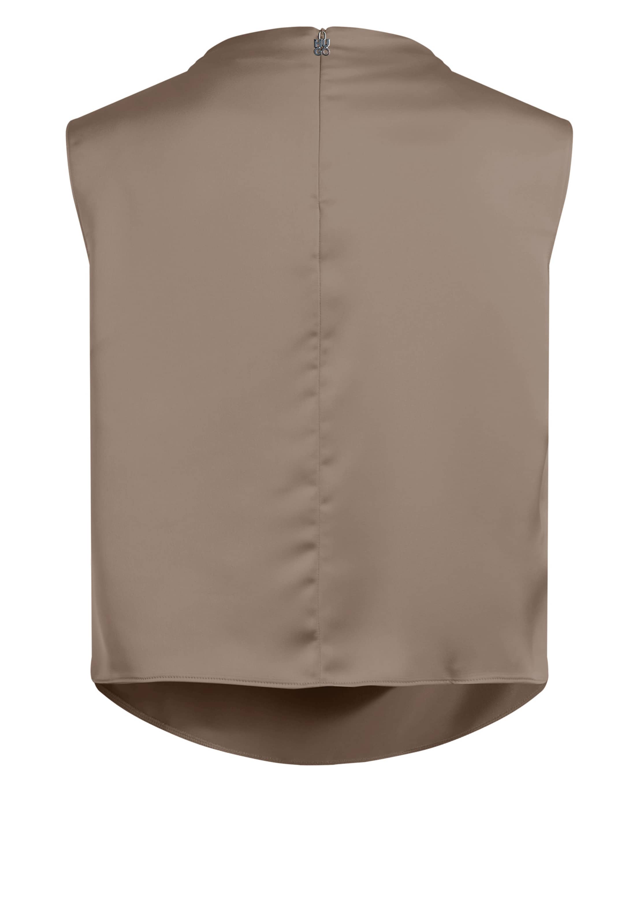 HUGO Top 'Casmini' in Braun